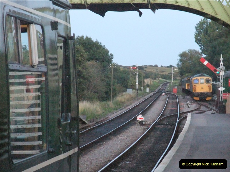 2011-08-09 Your Host driving late turn DMU.  (14)445