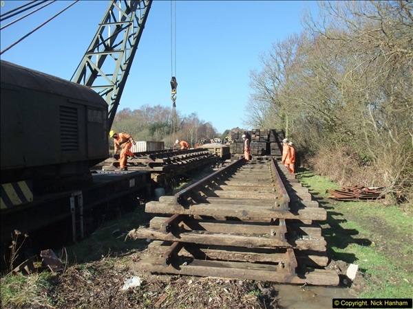 2016-02-15 SR Engineering work on the new section for the Wareham link.  (44)120