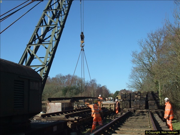 2016-02-15 SR Engineering work on the new section for the Wareham link.  (45)121