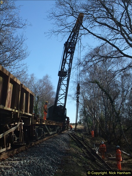 2016-02-15 SR Engineering work on the new section for the Wareham link.  (89)165