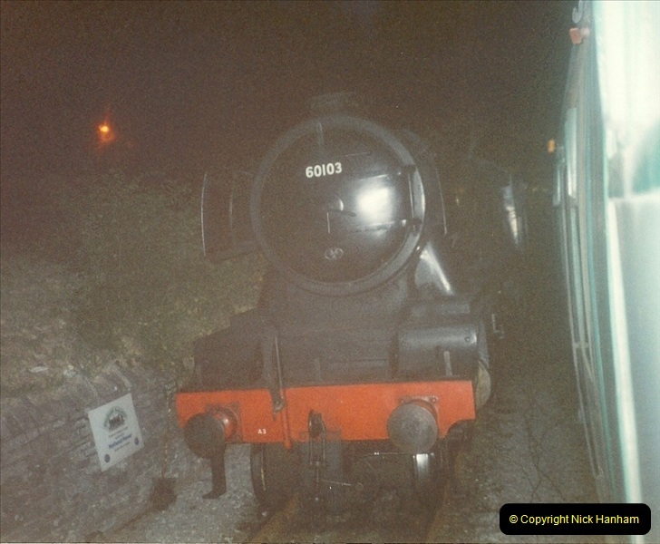1994-07-16 Your Host drives 60103 on the first day of operation on the evening dining train. (7)0072