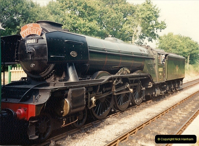 1994-07-18 to 22 Your Host spends a week driving Flying Scotsman.  (2)0074