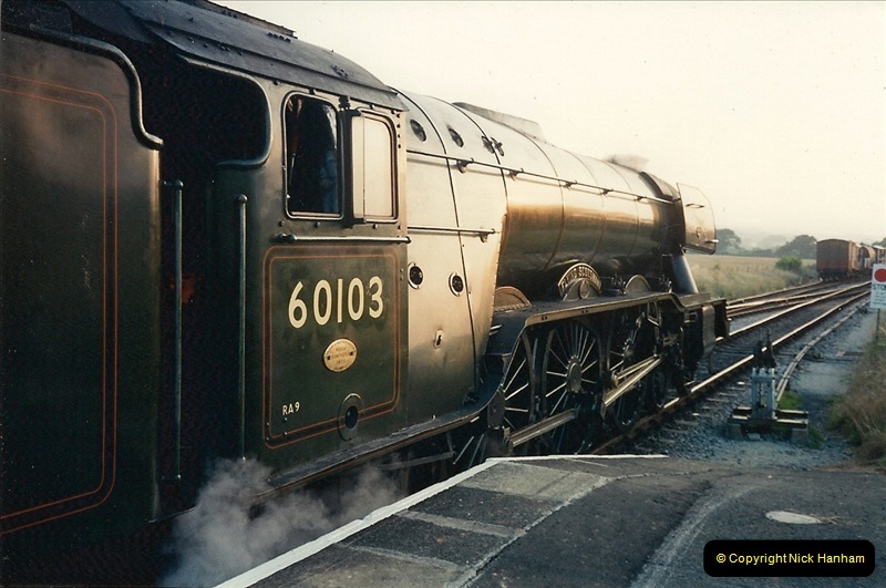1994-07-18 to 22 Your Host spends a week driving Flying Scotsman.  (9)0081