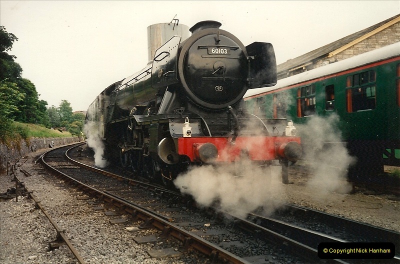 1994-07-18 to 22 Your Host spends a week driving Flying Scotsman.  (11)0083