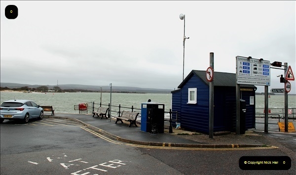 2018-12-08 The Sandbanks to Studland chain ferry away at Falmouth for its by annual refit. An empty space in the harbour.  (6) 006
