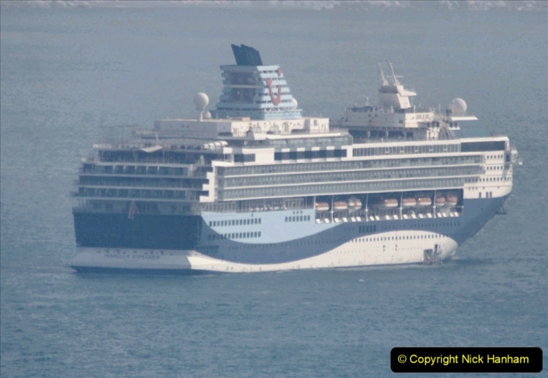 2020-08-10 Cruise ships in Weymouth Bay. (20) Marella Explorer. 153