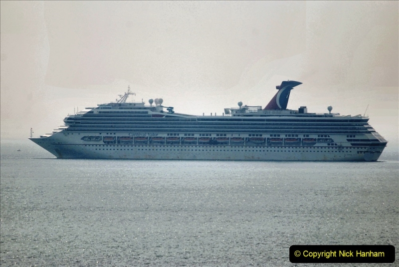 2020-08-10 Cruise ships in Weymouth Bay. (28) Carnival Valor. 160