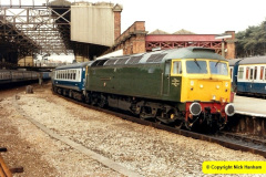 161.1955-to-1986-GB-Bournemouth-Poole-Area.-161-1985-05-03-Bournemouth.-47484-repainted-for-GWR-150.-