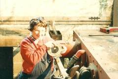 05141987-09-30-Your-Host-driving-a-special-film-unitb-train.-This-was-the-first-passenger-train-to-Quarr-Farm-Crossing.-60514