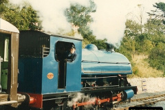 05221987-09-30-Your-Host-driving-a-special-film-unitb-train.-This-was-the-first-passenger-train-to-Quarr-Farm-Crossing.-140522