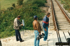 05311987-09-30-Your-Host-driving-a-special-film-unitb-train.-This-was-the-first-passenger-train-to-Quarr-Farm-Crossing.-230531