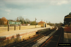 12041993-03-30-SR-developments-locomotives-Norden-and-Corfe-Castle.-161204