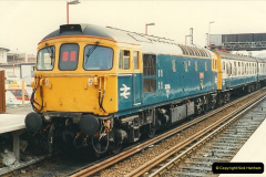 06071988-05-13-Poole-station-refurbishment-and-last-of-the-Push-Pull-workings-60607