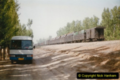 356.Pakistan-and-China-1996-June.-354-Linesiding-outside-Shizuishan.-
