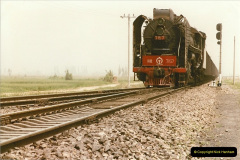 374.Pakistan-and-China-1996-June.-372-Linesiding-outside-Shizuishan.-