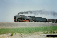 389.Pakistan-and-China-1996-June.-387-Linesiding-outside-Shizuishan.-