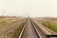 402.Pakistan-and-China-1996-June.-400-Linesiding-outside-Shizuishan.-