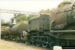 0166.1998-October-Central-South-Africa.-166-Water-stop-with-Garratt-4122-Class-GMAM-at-Groot-Brak-River.-