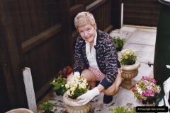 2004-Miscellaneous.-76-Your-Host-Wife-planting-up-our-garden.-