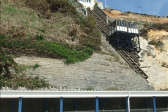 2016-05-05 Recent cliff fall in Bournemouth causing damage to the Victorian Cliff Lift. (2)087
