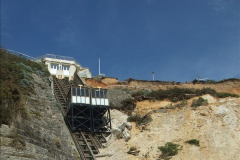 2016-05-05 Recent cliff fall in Bournemouth causing damage to the Victorian Cliff Lift. (4)089