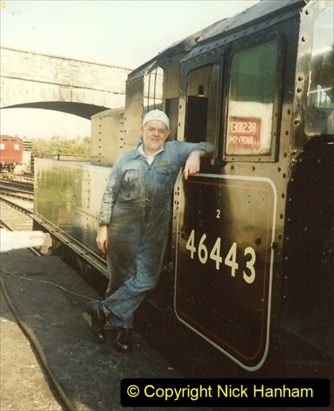 1989-04-28-Ivatt-46443-arrive-at-Swanage-for-the-Summer-Season.-Our-first-tender-engine.-4-087