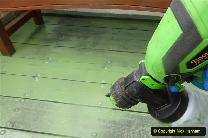 2021-03-31-Spraying-deck-area-green.-Garden-makeover.-49-049