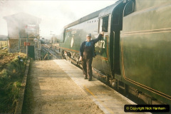 2571998-11-29-Bill-Alborough-TEFS-Tours-hire-the-SR-steam-hauled-dining-train-during-the-SR-Diesel-Gala.-Your-Host-driving-34072.-2-257