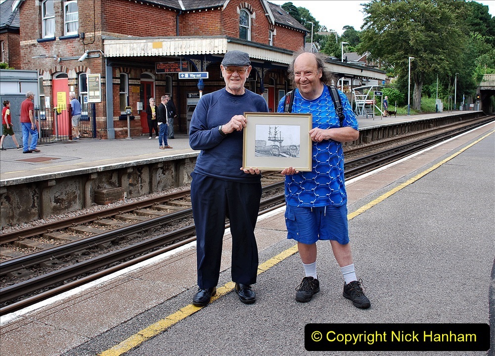 Pictures.-47-Malcolm-and-your-Host-at-Parkstone-Station-with-the-picture-on-09-July-2021.-047