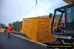 2022-01-07-Corfe-Castle-Norden.-30-Setting-up-for-track-replacement-work-at-CC.-030