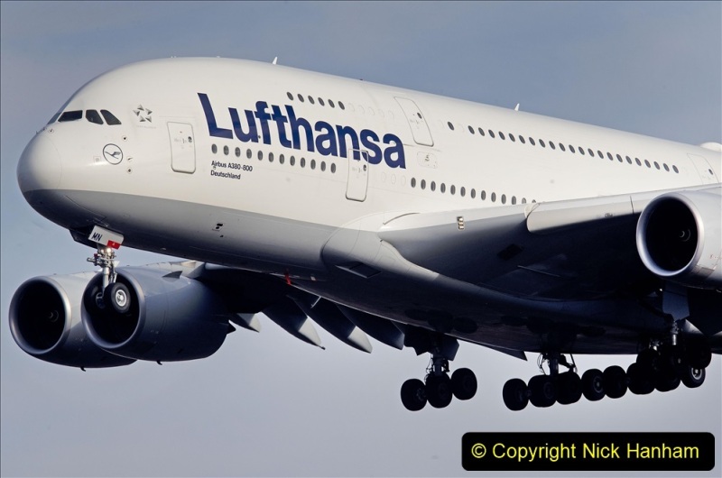 An Airbus A 380 of Lufthansa airline approaches the airport in Frankfurt, Germany, Thursday, Feb. 14, 2019. The European plane manufacturer Airbus said Thursday it will stop making its superjumbo A380 in 2021 for lack of customers, abandoning the world's biggest passenger jet and one of the aviation industry's most ambitious and most troubled endeavors. (AP Photo/Michael Probst) ORG XMIT: PFRA105