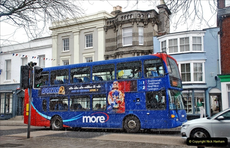 2022-03-31-04-01-Hampshire-two-day-visit.-68-Lymington-bus-in-sleet-storm.-068