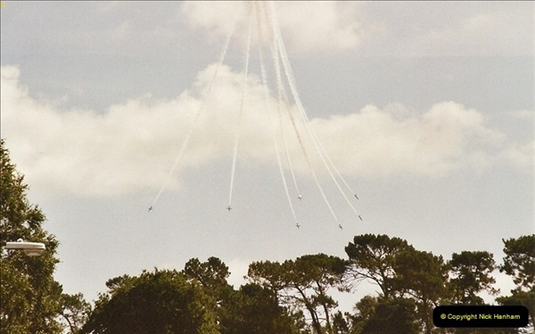 2003-08-15. The Red Arrows over Poole, Dorset.  (5)252