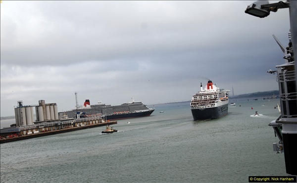 2015-05-03-Three-Queens-leave-Southampton.-99099