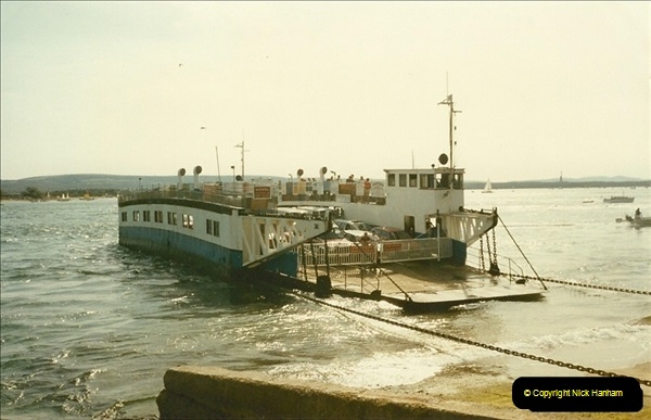 1994 January. Ferry No. 3 last days. The haven, Poole, Dorset.  (2)272
