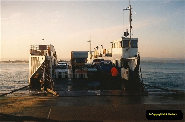 1994 January. Ferry No. 3 last days. The haven, Poole, Dorset.  (3)273