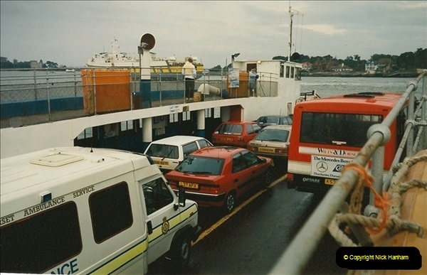 1994 January. Ferry No. 3 last days. The haven, Poole, Dorset.  (9)279