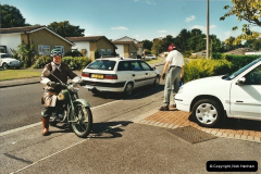 2004-06-29 Your Host riding his BSA Bantam 125cc Motor Cycle. Parkstone, poole, Dorset.  (4)541541