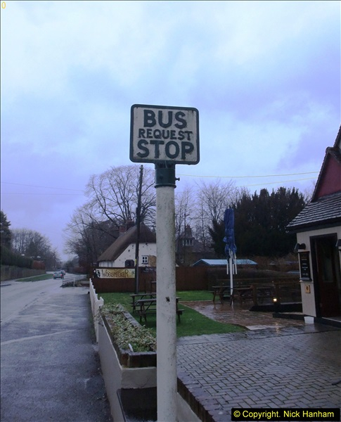2014-01-31 Rare old style Bus Stop @ Spetisbury, Dorset.  (1)055