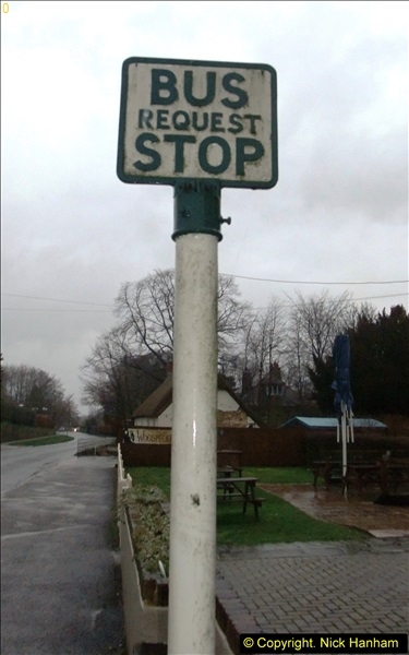 2014-01-31 Rare old style Bus Stop @ Spetisbury, Dorset.  (2)056