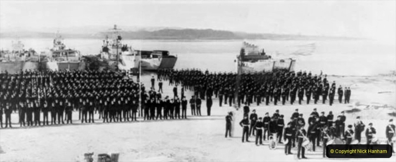 BEAMISH COLLECTION
Crews of the S.S.E.F. and representative craft, parading at RM Poole some time after Walcheren (November 1944).
Undated.
File M10.