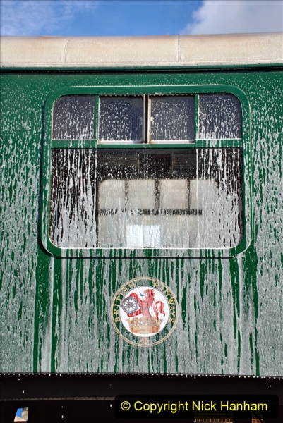 2020-09-02 Covid 19 running on the SR. (41) Service train wash. 041