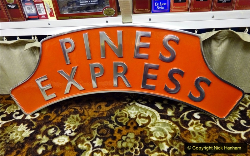 2020-11-13 The Pines Express headboard. (6) 039