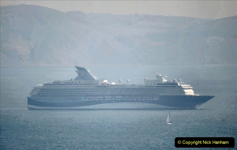 2020-08-10 Cruise ships in Weymouth Bay. (23) Marella Explorer 2. 156
