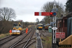 2021-12-20 Track Gang rail key replacement at Corfe Castle. (11) 011