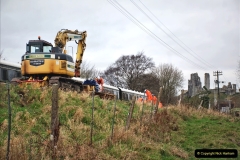 2021-12-20 Track Gang rail key replacement at Corfe Castle. (46) 046