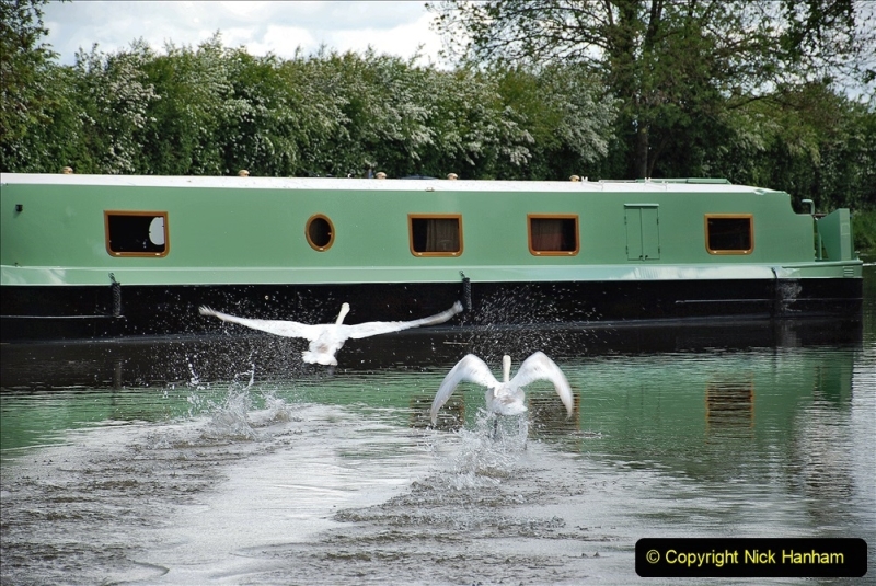 2021-05-19 Wiltshire Holiday Day 3. (54) Kennet & Avon Canal on a Sally Day Boat with friends. That Ever Given moment. 054