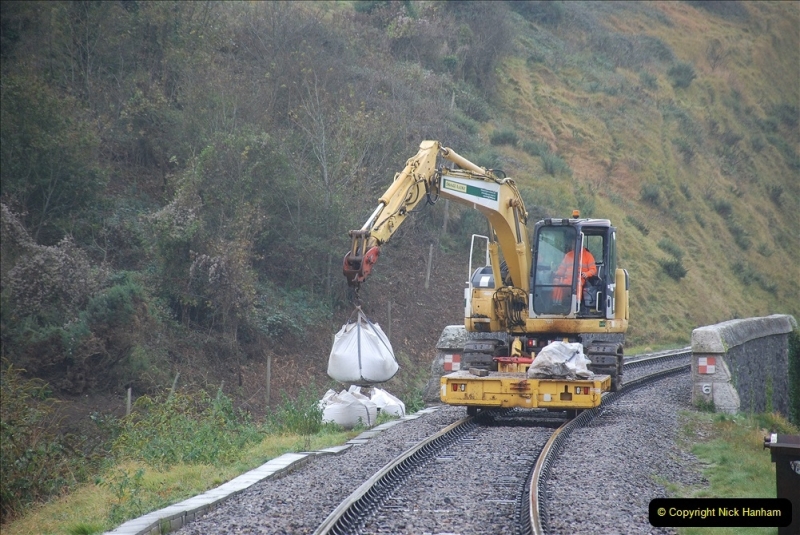 2021-11-10 Track Gang work at Corfe Castle (plus Swanage & Norden). (58) 058