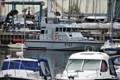 2021-11-15  (Day One) Christchurch Lymington and overnight at Brockenhurst. (103) Lymington. Royal Navy costal patrol boat. 103