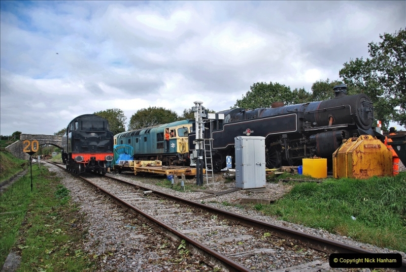 2021-10-22 One loco in 80078 and one loco out 80104. (92) 092